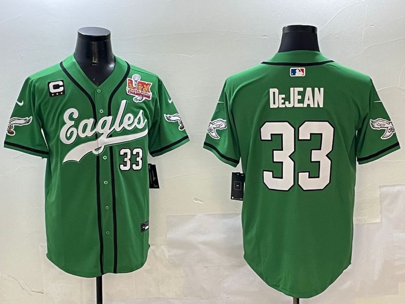 Men Philadelphia Eagles #33 Dejean Green three generations Jointly Name 2025 Nike Limited NFL Jersey style 2->->NFL Jersey